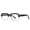 Armazón de gafas cuadrado estilo coreano 2195 unisex retro anti luz azul espejo plano simple TR armazón de gafas de alta calidad