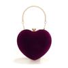 Bolso de Noche Popular Exquisito con Forma de Corazón Transfronterizo, Bolso de Mano Elegante para Vestido de Gala, Moderno y Versátil, Adecuado para Vestidos de Boda