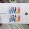 Daiyueda Unhas Vestíveis Puras Feitas à Mão Nova Coleção Outono e Inverno B260 Patch de Manicure Olho de Gato Elegante Esculpido Pintado à Mão Puro