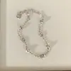Pulseira Flor de Pérola Laser Estilo Luxo Super Flash para Mulheres, Fashion, Simples, Personalizada, Temperamento de Nicho, Joia de Mão de Alta Qualidade para Mulheres