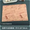 Papel para sándwiches de grado alimenticio a prueba de grasa calentamiento en microondas empaque de hamburguesa papel kraft especial para panadería almohadilla a prueba de grasa