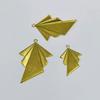 Aretes colgantes pequeños de hoja de cobre de forma especial, accesorios de joyería DIY, productos semiterminados al por mayor, latón, embrión de cobre, ropa