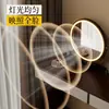 Espejo Cosmético Led con Luz de Escritorio Espejo de Tocador de Escritorio Espejo Grande de Dormitorio Giratorio Accesible Espejo de Belleza de Lujo de Gama Alta