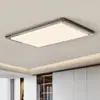 Lámpara de Techo Minimalista para Sala de Estar con Sensación de Lujo Ligero Estilo Italiano, Patrón de Hielo Agrietado, Elegantes Luminarias Rectangulares para Uso Doméstico en Pasillos