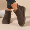 Botas de Nieve de Suela Gruesa Tallas Grandes para Mujer 2026 Llegada Nueva de Invierno Comercio Exterior Aterciopeladas Engrosadas Calidez Protección contra el Frío Botas de Nieve para Mujer