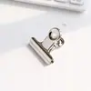 Clipe de Papel Multifuncional Prateado com Cabeça Redonda, Clipe para Documentos, Material de Escritório, Clipe para Recibos, Clipe para Provas de Estudante, Clipe de Aço