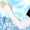 Mangas Protectoras Invisibles para el Sol Color Piel, Mangas de Hielo, Sensación Fresca de Seda de Hielo, Artefacto para Entrenamiento Militar, Protección UV de Verano, Unisex, Multicolor