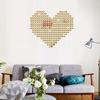 JM047 Cross-border tridimensional amor mosaico acrílico espelho adesivo decoração casa decoração DIY espelho adesivo de parede 100 peças