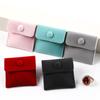 Bolsa de Franela con Botón para Joyería, Anillos, Collares, Almacenamiento, Embalaje, Bolsillo para Audífonos, Bolsillo para Cambio, Bolsa Cultural para Jugar