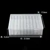 Caja de almacenamiento de joyas, caja clasificadora de cuentas, paquete de material plástico transparente, caja de almacenamiento de herramientas para cuentas multifuncional