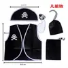 Disfraces de Cosplay de Pirata para Hombre y Mujer Adultos, Disfraces Simples de Pasarela No Tejidos de Piratas del Caribe