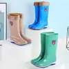 Zapatos impermeables de caña alta para la temporada de lluvias, botas de lluvia de gelatina, zapatos de goma antideslizantes para trabajo en cocina, cubrebotas, botas de agua para mujer, verano para adultos