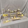Decoración de Mesa de Postres Estilo Europeo Soporte Exhibidor para Pastel Bandeja Set de Decoración para Boda Utilería Mesa para Comida Fría Hora del Té