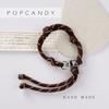 Pulsera tejida a mano con cuerda DIY, cordón para bolso, colgante unisex antipérdida para teléfono móvil, llavero