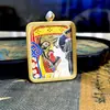 Thangka Pintado à Mão de Rejong: Vidas Passadas e Presentes Retrato de Thangka com Núcleo de Cartão 4*5