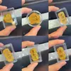 Adesivo para Celular de Ouro Puro 999 com 2mg de Ouro, "Princesa, Por Favor Fique Rica," "Tesouro, Dinheiro Importa," "Não Fique Bravo," Adesivo Criativo para Presente