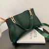 Bolso de Mujer Texturizado de Gran Capacidad 2022 Otoño e Invierno Nuevo Bolso de Hombro Simple de Color Sólido Bolso Tote Sensorial Bolso Grande Bolso de Hombro Casual