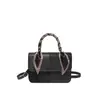 2025 Nuevo Estilo Coreano Textura Simple Gran Capacidad Moda Costuras Casual Bufanda de Seda Bolso Cruzado para Mano Bolso Cuadrado Pequeño