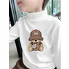 Camiseta Interior de Felpa Cepillada para Niños, Estilo Nuevo Otoño/Invierno 2026, Cuello Semi-Alto, Ropa Interior Cálida, Top Casual, Moderno