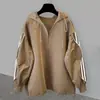 Conjunto de Sudadera con Capucha y Media Cremallera de Empalme a Rayas para Hombre en Otoño Estilo Coreano Moda Casual Tops de Manga Larga para Usar como Conjunto Completo