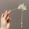 Presilhas de Cabelo Exclusivas Estilo Antigo no Atacado, Presilhas de Cabelo Flor de Magnólia, Acessórios de Cabelo com Franjas, Presilhas de Cabelo em Formato de U de Alta Qualidade