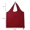 En stock bolsa de compras plegable multicolor 210T, fabricantes bolsa de supermercado de poliéster grueso bolsa publicitaria al por mayor