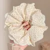 2026 Novo Estilo Estilo Floresta Elástico Alto Prendedor de Cabelo com Laço Preguiçoso, Corda de Cabelo para Rabo de Cavalo em Tecido de Renda para Mulheres