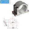 65 Accesorio de Aluminio Fundido 62 80 85 100 120 125 Máquina de Grabado Cabezal Inclinable Soporte de Husillo Arenado Alta Precisión