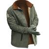 Otoño e Invierno Explosiones Transfronterizo Chaqueta de Solapa Gruesa con Forro Polar para Hombre Abrigo Casual Moderno para Exterior Ropa de Algodón