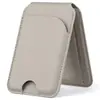 Compatible con MagSafe, soporte de bisagra metálica, tarjetero magnético de cuero para teléfono, tarjetero magnético para identificación, tarjetero de PU, tarjetero