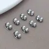Venda Direta no Local Tampões de Ouvido de Aço Inoxidável Tampões Quadrados Fivela Borboleta DIY Pontas de Orelha Douradas Brincos de Pino Acessórios de Joias