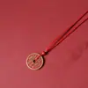Colgante de Gasto Fantasma de la Montaña de Cinabrio Moneda Antigua China Cadena de Teléfono Móvil de Latón Collar Hecho a Mano Llavero Colgante