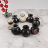 Pequeños Adornos de Tarro de Cerámica Estilo Japonés Taza de Hielo Seco Portapalillos Olla de Hielo Seco para Sashimi Decoración Atmósfera Vajilla Mostaza