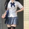 Uniforme estilo japonês original desejo puro camisa jk top feminino manga curta doce e picante emagrecimento da cintura slim-fit manga curta camisa básica
