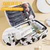 Bolsa de Cosméticos de Nuevo Estilo Transfronterizo para Mujeres, Bolsa de Cosméticos Portátil Impermeable de Mano de Gran Capacidad, Bolsa de Almacenamiento de Viaje de Aspecto Elevado y Linda