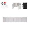 Parabrisas para Estufa de Gas Portátil Plegable de Aleación de Aluminio para Exteriores, 9 Piezas, Equipo Mini de Picnic y Camping