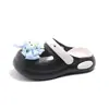 Zapatos para niña Mary Jane con agujeros, sandalias para bebé para exteriores, sandalias antideslizantes para interiores, zapatos de playa lindos de dibujos animados