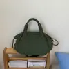 Bolsa Nuvem Casual com Cordão para Mulheres 2026 Primavera Nova Grande Capacidade Casual Roupas de Trabalho Bolsa de Ombro Transversal Tote