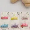 Pinza para el pelo de arena movediza talla grande para niños, pinza de corazón roto de bebé para bebé, pinza pequeña linda de princesa para niñas, tocado al por mayor 6c