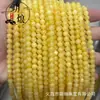 Pedras Redondas de Jade Bege Natural Grau 7A Cera de Abelha Jade Contas Soltas DIY Acessórios de Joias Semi-Acabados Contas para Pulseira Fonte Atacado