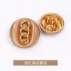 Tres Anillos Rayado Metal Hecho a Mano Moda Exquisito Lana Ropa Traje Abrigo Gabardina Botones Botones