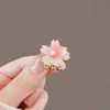 Nuevo clip de garra mini de alta gama 2023 flor de cerezo tocado de princesa clip lateral para flequillo pasador pasador de aleación