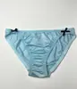 Comercio exterior transfronterizo Amazon tanga de seda helada sin costuras de cintura baja para mujer bragas con lazo cómodas transpirables de cintura baja