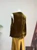 [Li] Nuevo chaleco de terciopelo con bordado de lentejuelas estilo chino de flor de anacardo, cuello redondo, nuevo diseño otoño 2026, para mujer