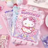 Comércio Exterior Couro PU Renda Pesada Caderno Sanrio Página Interna Colorida Desenho Animado Kuromi Caderno Bloco de Notas