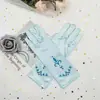 Guantes Infantiles Estampados de Princesa Congelada Guantes con Lazo de Elsa Manos a Juego con Vestido de Etiqueta para Vestir de Anna