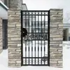 Puerta pequeña de hierro para jardín exterior, patio, entrada rural, valla, puerta de patio pequeño, puerta de villa de hierro europea, apertura simple