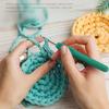 Herramienta de crochet con mango suave, hecha a mano, para tejer suéteres, lana, antideslizante, para crochet