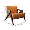 Sillón Individual de Madera Maciza Estilo Antiguo Medio para Hogar, Casa de Huéspedes, Hotel, Sala de Estar, Negociación, Ocio, Silla Individual Estilo Retro