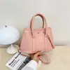 Bolsa Simples Estilo Coreano Feminina Outono/Inverno 2026 Nova Moda Cor Sólida Bolsa de Ombro Único Design de Nicho Bolsa Transversal Feminina